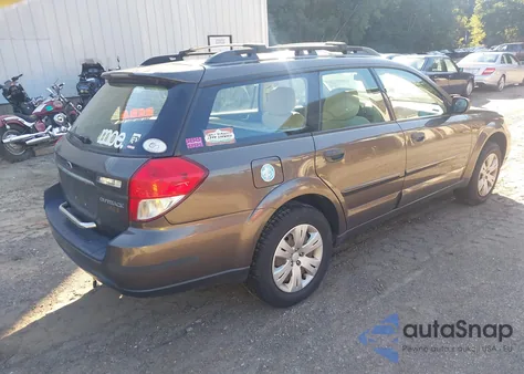 2009 Subaru Outback 2.5I from USA, damaged, VIN 4S4BP60C896314616